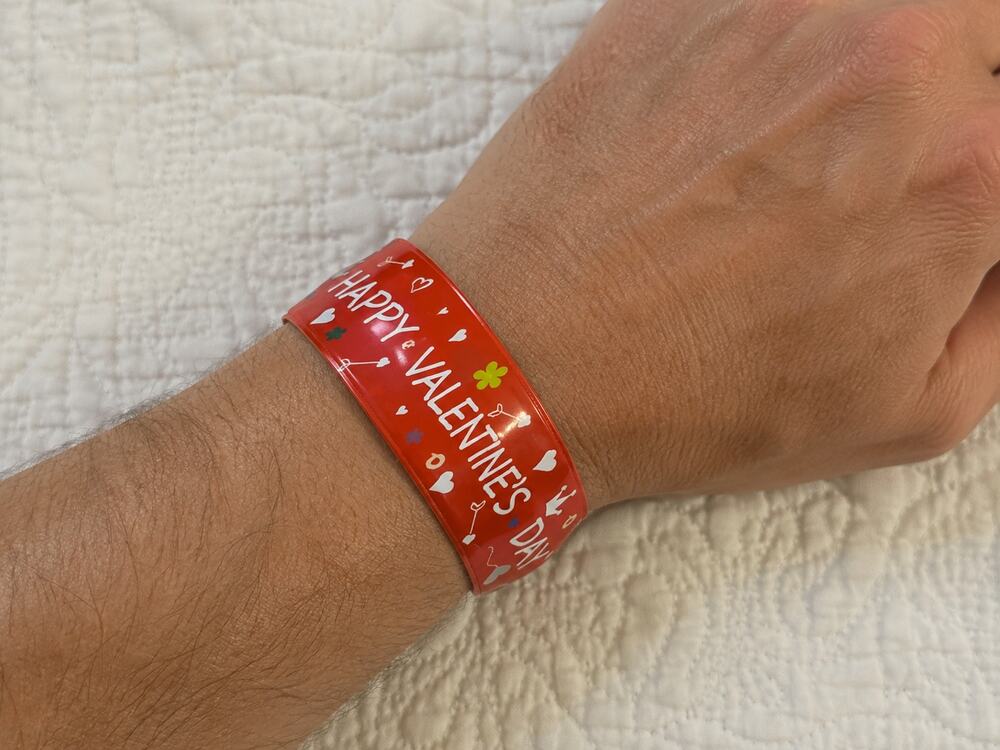 Slap Band Slap Bracelet Vinyl Coated